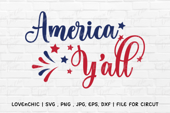 4th of July SVG, PNG - American Y all
