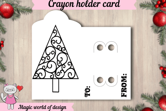 Christmas Tree Coloring Card