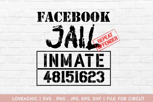 Facebook Jail Intimate SVG, PNG Design