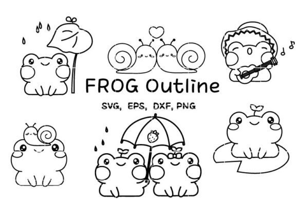 Frog Coloring Pages, Cute Frog Png