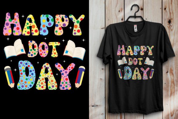Happy Dot Day Playful T-shirt Design
