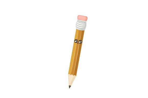 Kawaii Pencil: A Versatile Graphic Design Asset for School Amp and Crafts
