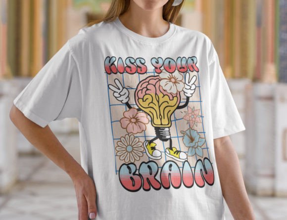 Kiss Your Brain Png, Teachers Love Brain