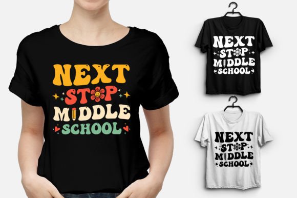 Next Stop Middle School T-Shirt Design