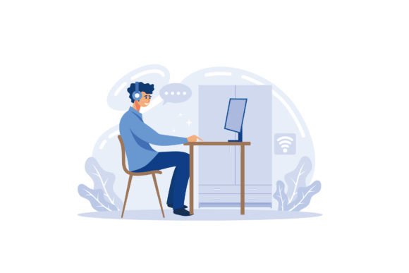 Online Class Meet Vector Concept Graphics