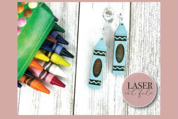 Review of Crayon Earrings Laser Cut for Real Embroidery Projects