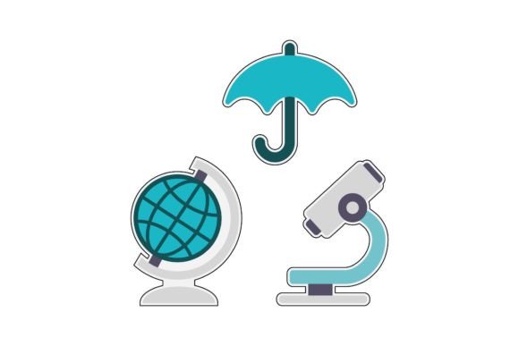 School Sticker Elements: Graphics for Creative Projects