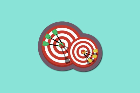 Sport Sticker Icon Archery: Graphics and Icons for Creative Design
