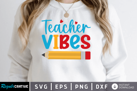 Teacher Vibes Png: A Versatile Graphic Design Asset for Crafts and Handmade Creations