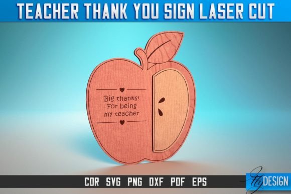 Thank You Teacher Sign Laser Cut SVG for Creative Sellers