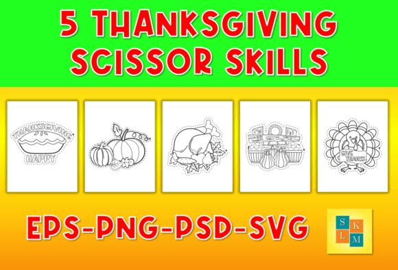 Thanksgiving Scissor Skill Graphics